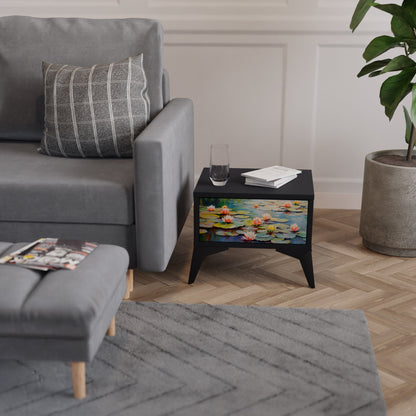 BLOOMING WATERS Comodino in Finitura Nera