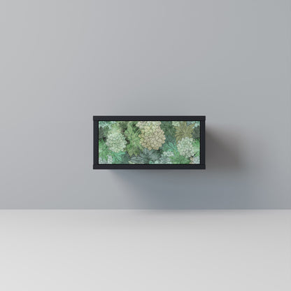 SUCCULENT CLUSTER Comodino in Finitura Nera