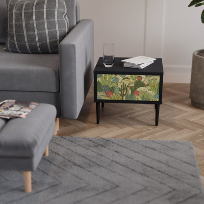 SUCCULENTS KALEIDOSCOPE Comodino in Finitura Nera