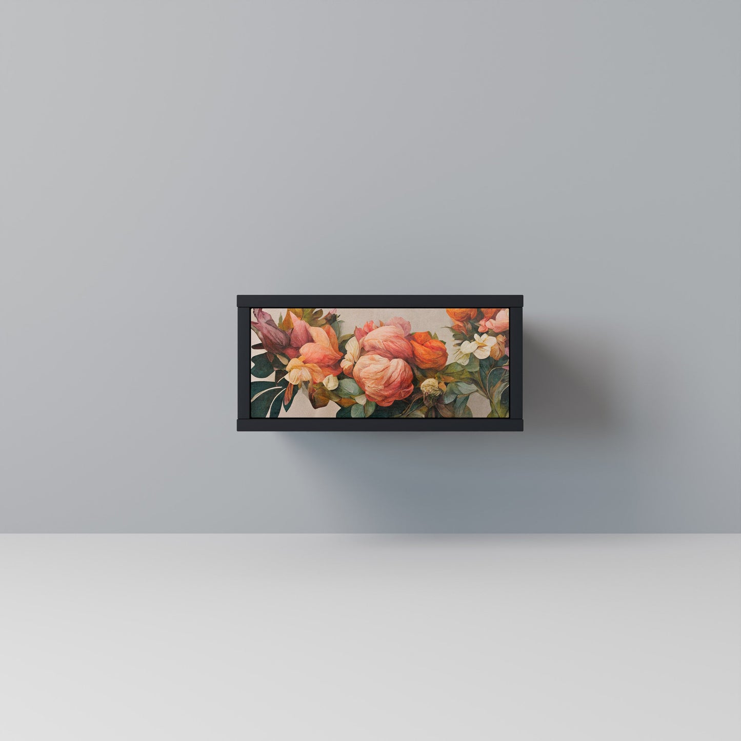 STYLISH BEAUTY Nightstand in Black Finish