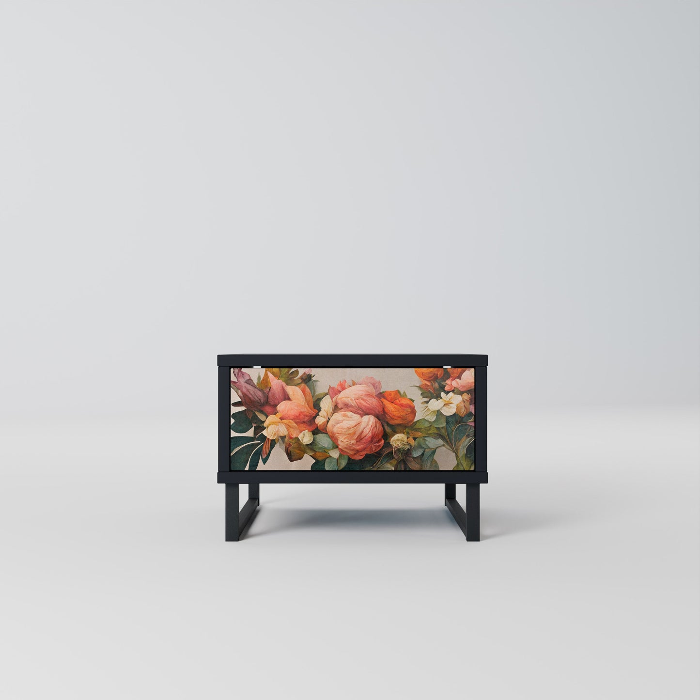 STYLISH BEAUTY Nightstand in Black Finish