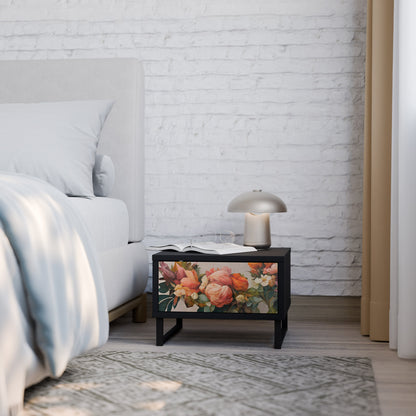 STYLISH BEAUTY Nightstand in Black Finish