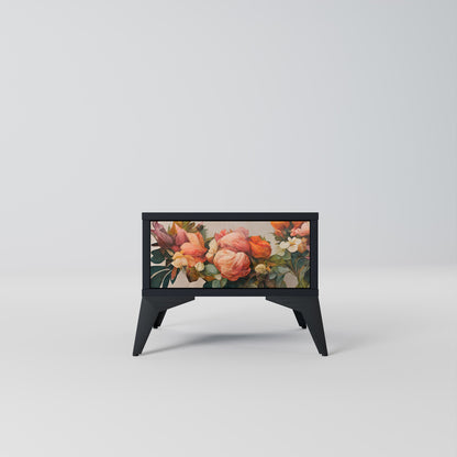 STYLISH BEAUTY Nightstand in Black Finish