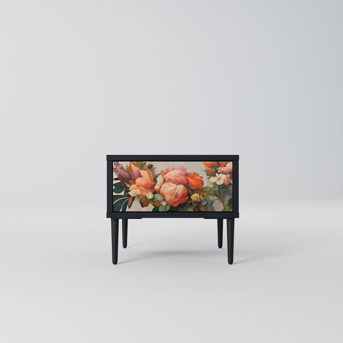 STYLISH BEAUTY Nightstand in Black Finish