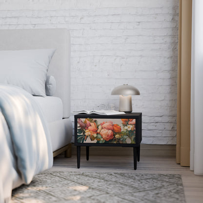 STYLISH BEAUTY Nightstand in Black Finish