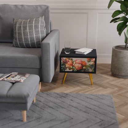 STYLISH BEAUTY Nightstand in Black Finish