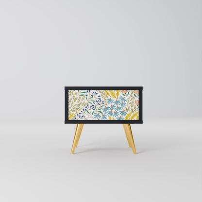 HELLO SPRING Comodino in Finitura Nera