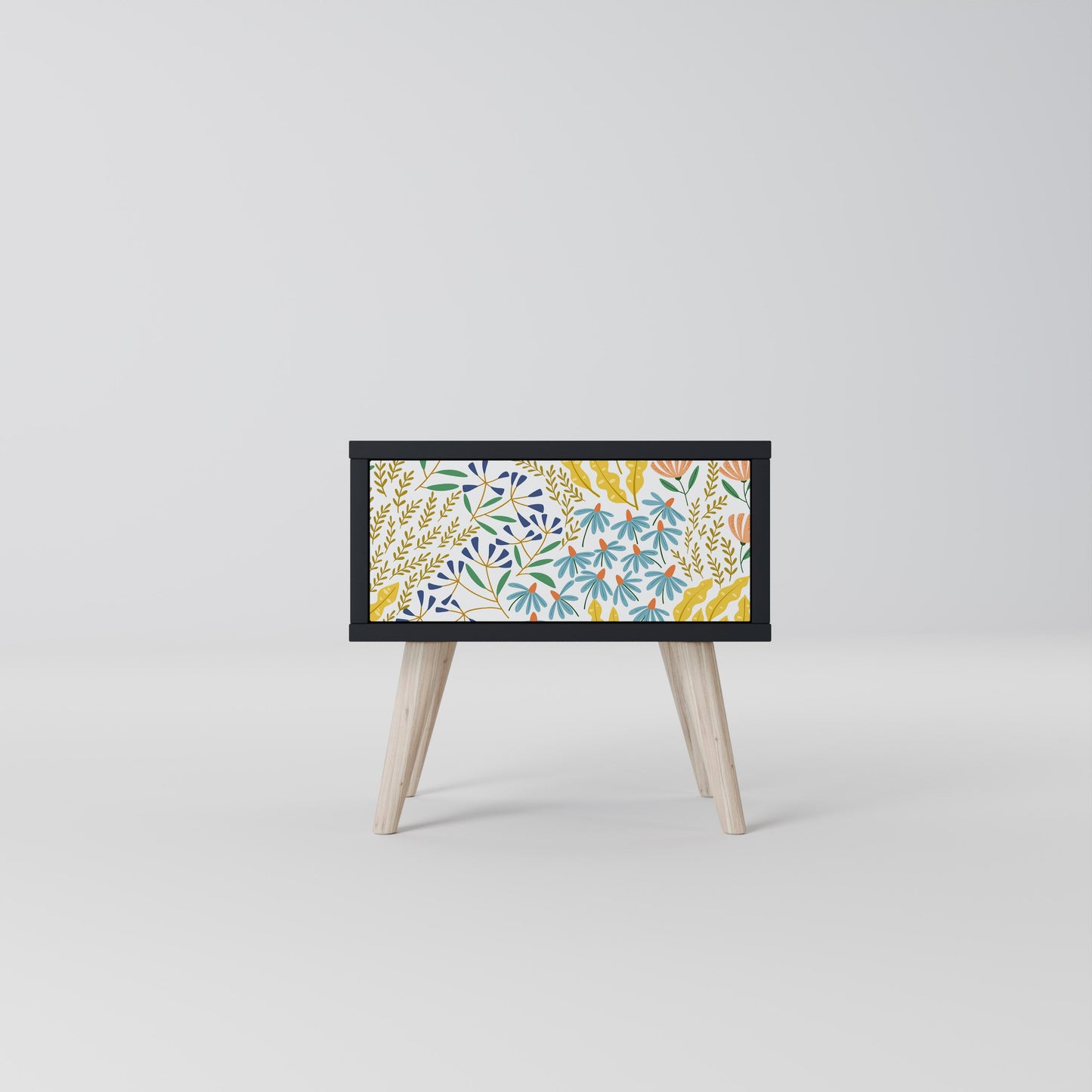 HELLO SPRING Comodino in Finitura Nera