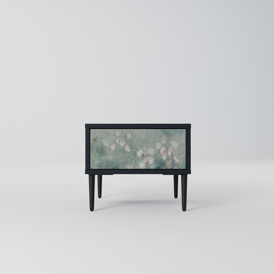 NIGHT LADY Nightstand in Black Finish