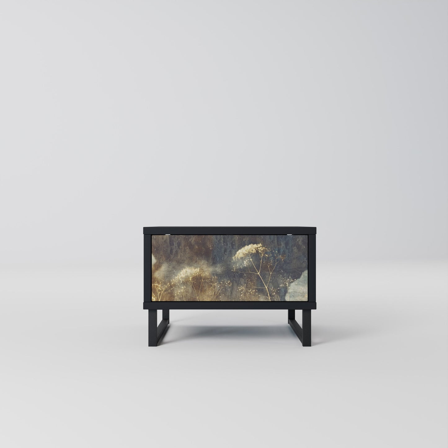 GENTLE POWER Comodino in Finitura Nera