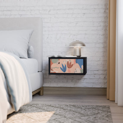 PASTEL DESTINY Nightstand in Black Finish