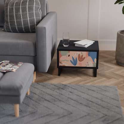 PASTEL DESTINY Nightstand in Black Finish