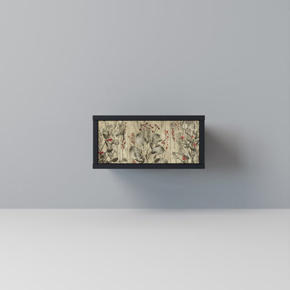 HERBAL GRACE Comodino in Finitura Nera