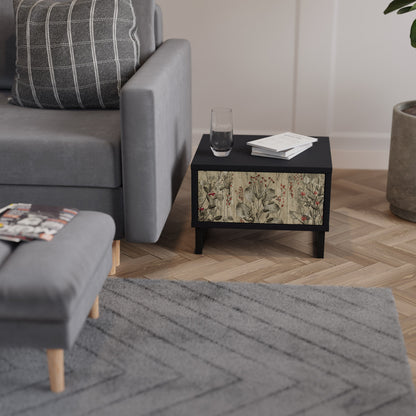 HERBAL GRACE Comodino in Finitura Nera