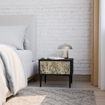 HERBAL GRACE Comodino in Finitura Nera