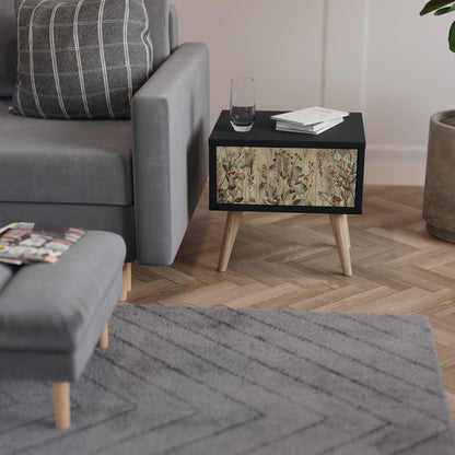 HERBAL GRACE Comodino in Finitura Nera