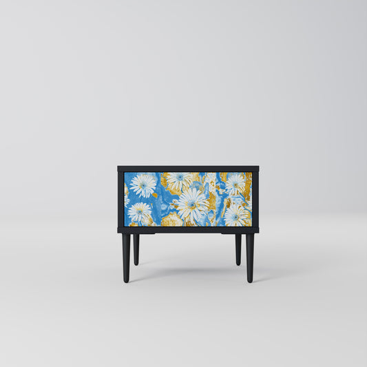 DAISY LUXE Nightstand in Black Finish