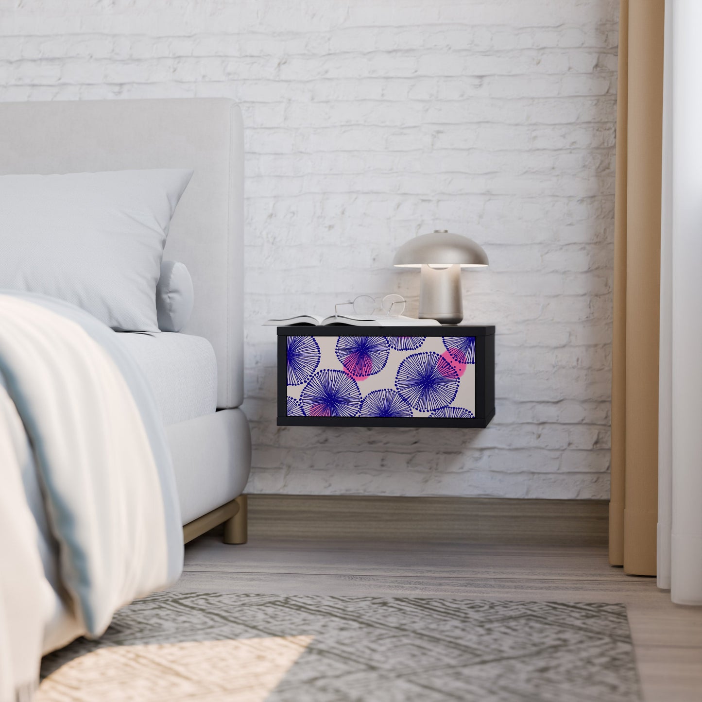 MAGIC NATURE Comodino in Finitura Nera