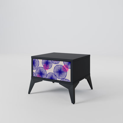 MAGIC NATURE Comodino in Finitura Nera