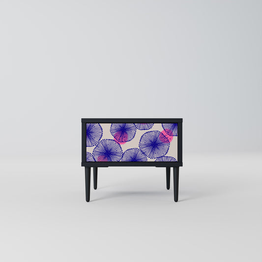 MAGIC NATURE Nightstand in Black Finish