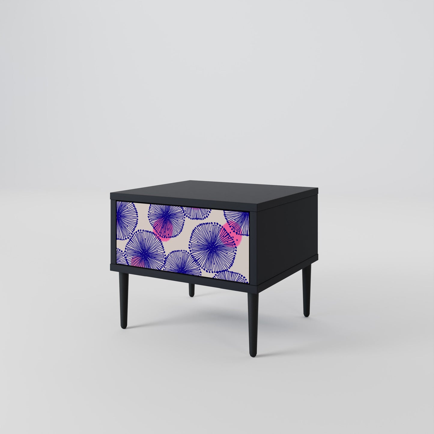 MAGIC NATURE Comodino in Finitura Nera