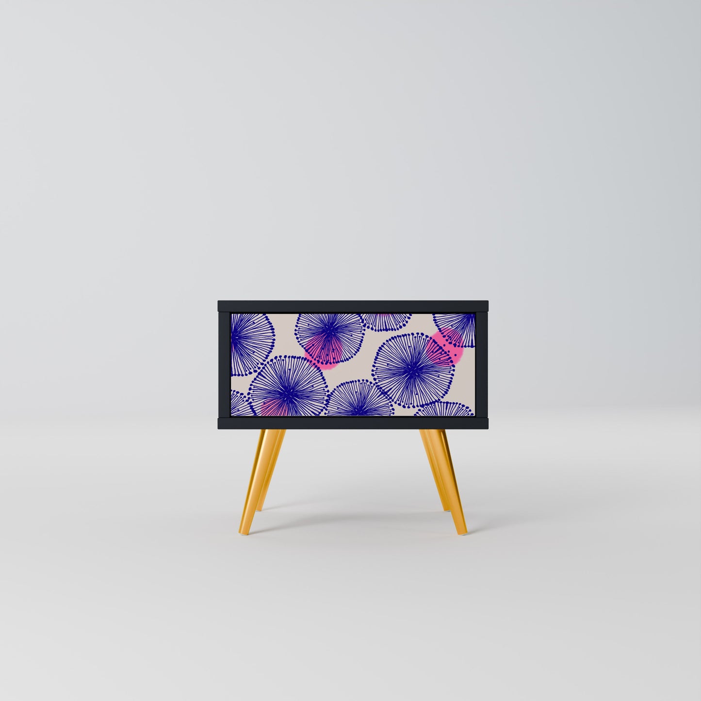 MAGIC NATURE Comodino in Finitura Nera