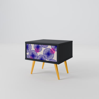 MAGIC NATURE Comodino in Finitura Nera