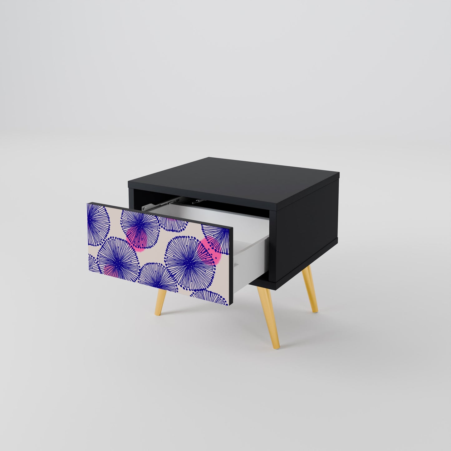 MAGIC NATURE Comodino in Finitura Nera