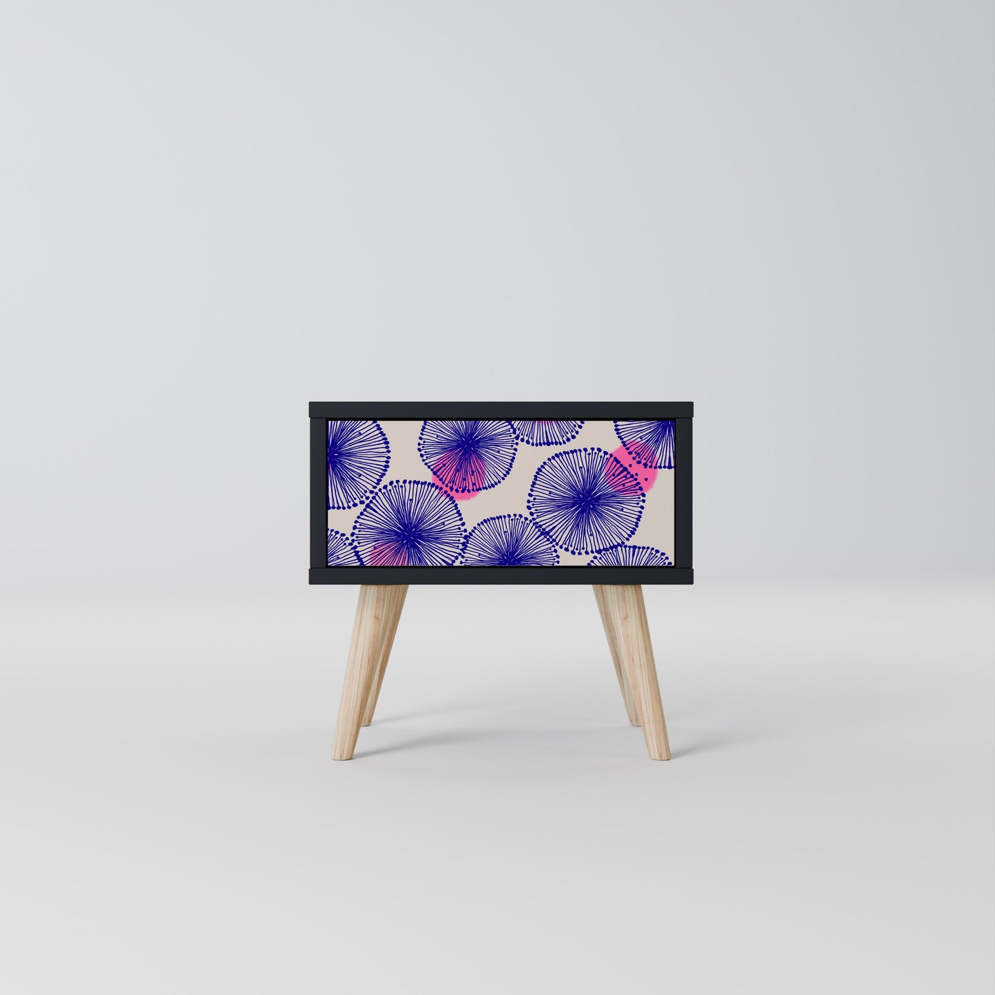 MAGIC NATURE Comodino in Finitura Nera