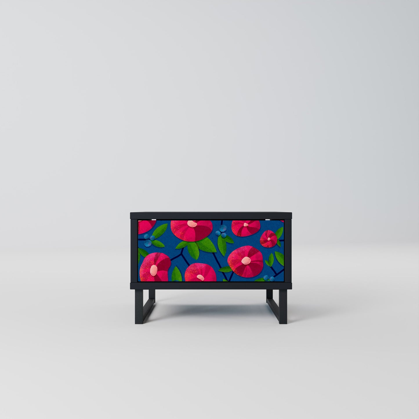 SPRING THOUGHTS Nightstand in Black Finish