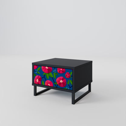 SPRING THOUGHTS Nightstand in Black Finish