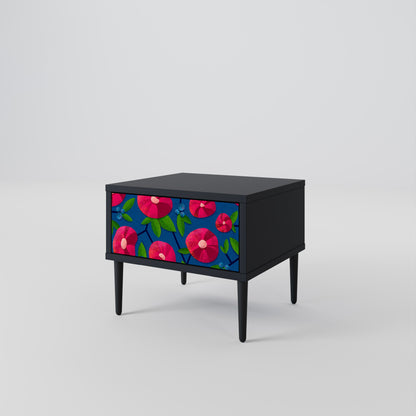 SPRING THOUGHTS Nightstand in Black Finish