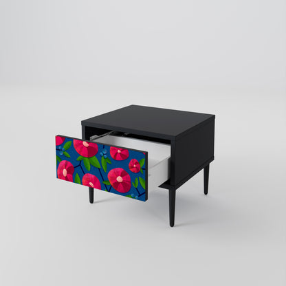 SPRING THOUGHTS Nightstand in Black Finish