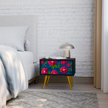 SPRING THOUGHTS Nightstand in Black Finish