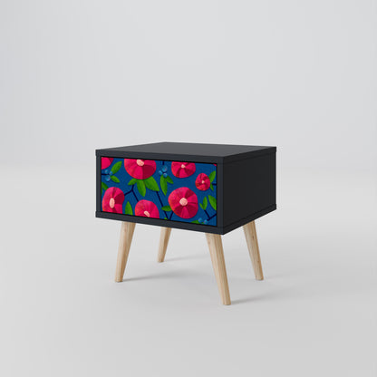 SPRING THOUGHTS Nightstand in Black Finish