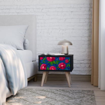 SPRING THOUGHTS Nightstand in Black Finish
