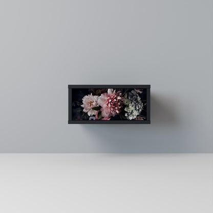 PURE BLOSSOM Comodino in Finitura Nera