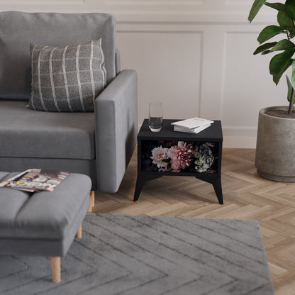 PURE BLOSSOM Comodino in Finitura Nera