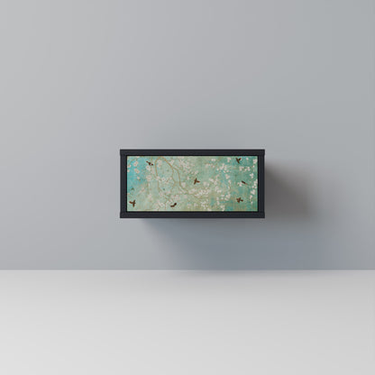 BLOOMING CHARM Comodino in Finitura Nera