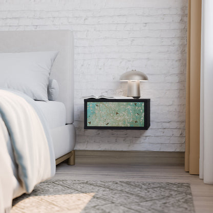 BLOOMING CHARM Comodino in Finitura Nera