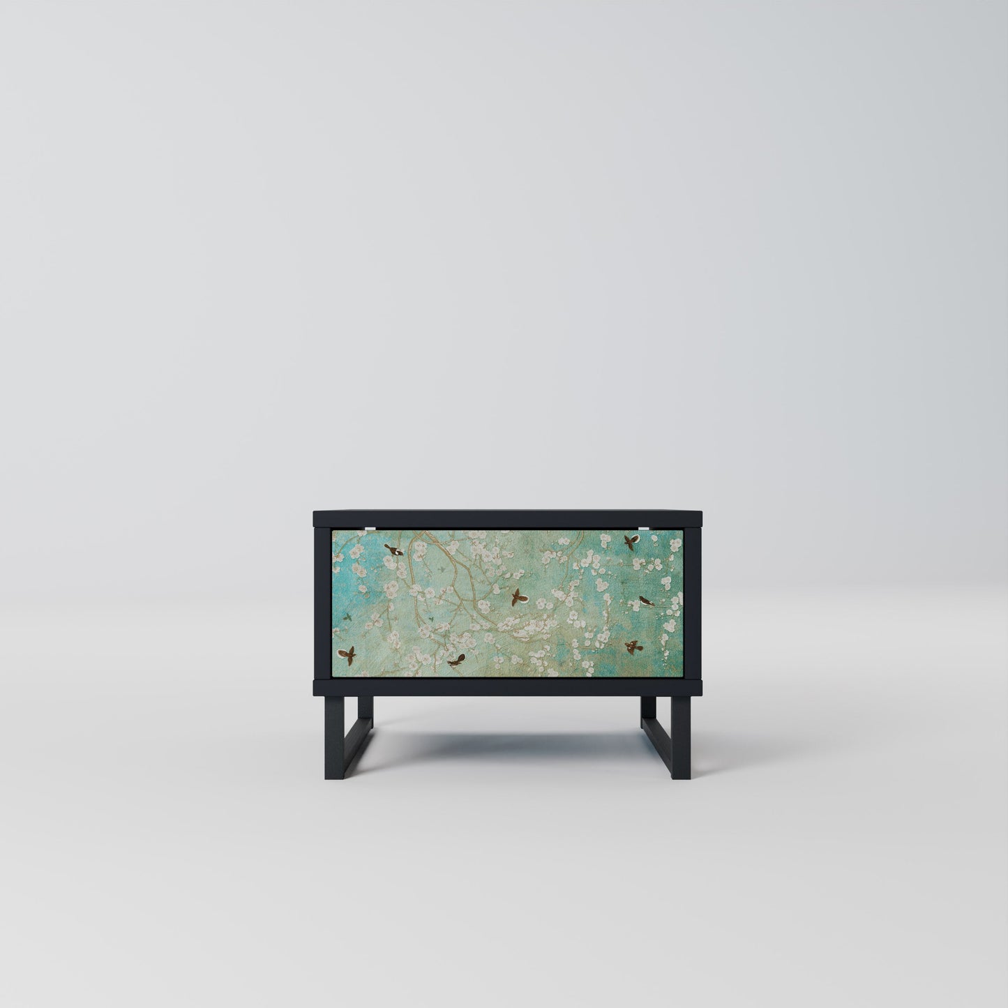 BLOOMING CHARM Comodino in Finitura Nera