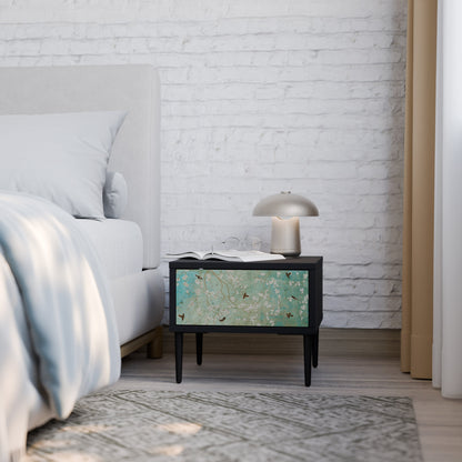 BLOOMING CHARM Comodino in Finitura Nera
