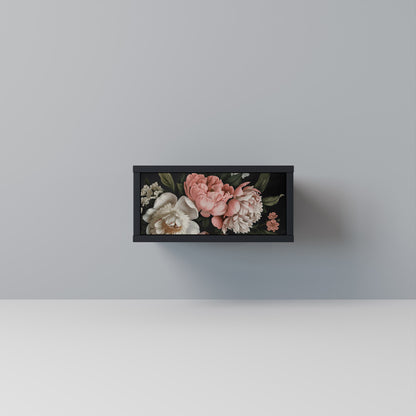 LUSH ELEGANCE Comodino in Finitura Nera