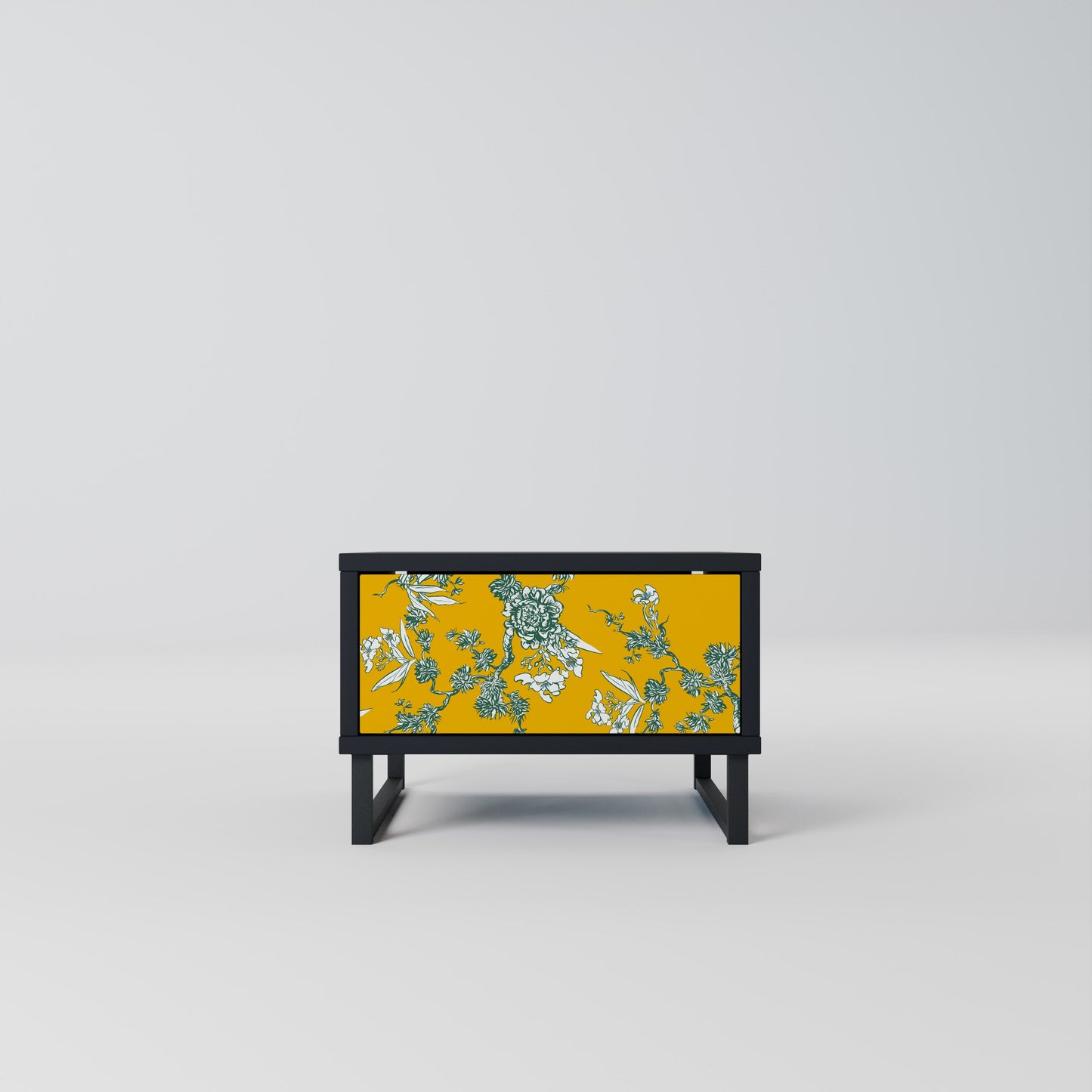 YELLOW CHINOISERIE Comodino in Finitura Nera