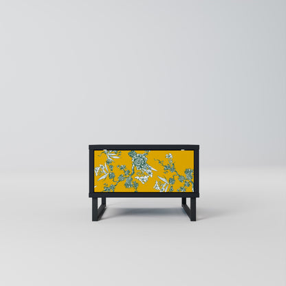 YELLOW CHINOISERIE Comodino in Finitura Nera
