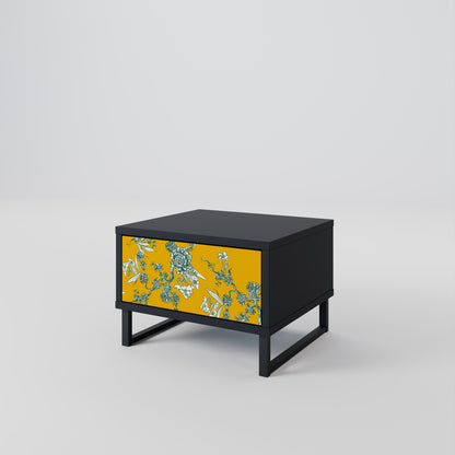YELLOW CHINOISERIE Comodino in Finitura Nera