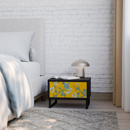 YELLOW CHINOISERIE Comodino in Finitura Nera