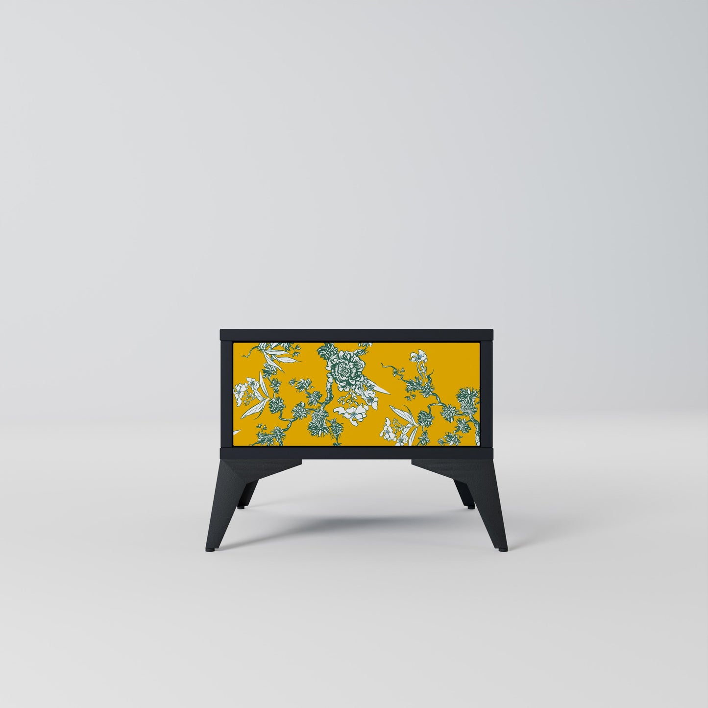 YELLOW CHINOISERIE Comodino in Finitura Nera