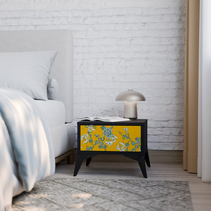 YELLOW CHINOISERIE Comodino in Finitura Nera