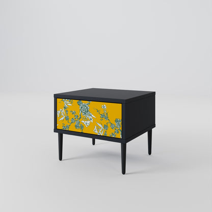 YELLOW CHINOISERIE Comodino in Finitura Nera